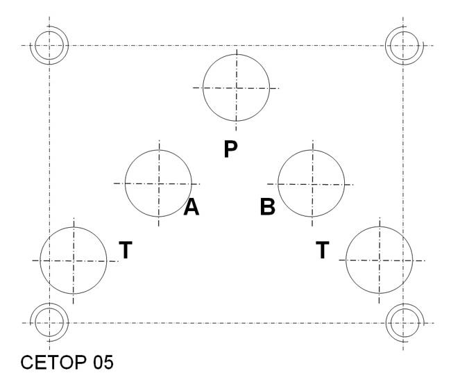 Lochbild NG 10 / CETOP 05