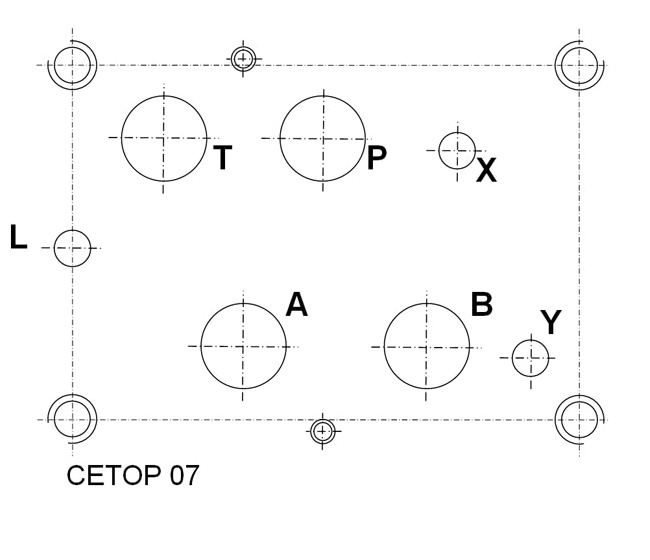 Lochbild NG 16 / CETOP 07