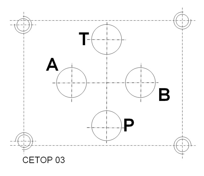 Lochbild NG 6 / CETOP 03