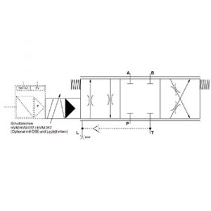 Zweistufiges Servoventil Schaltzeichen HVM 057